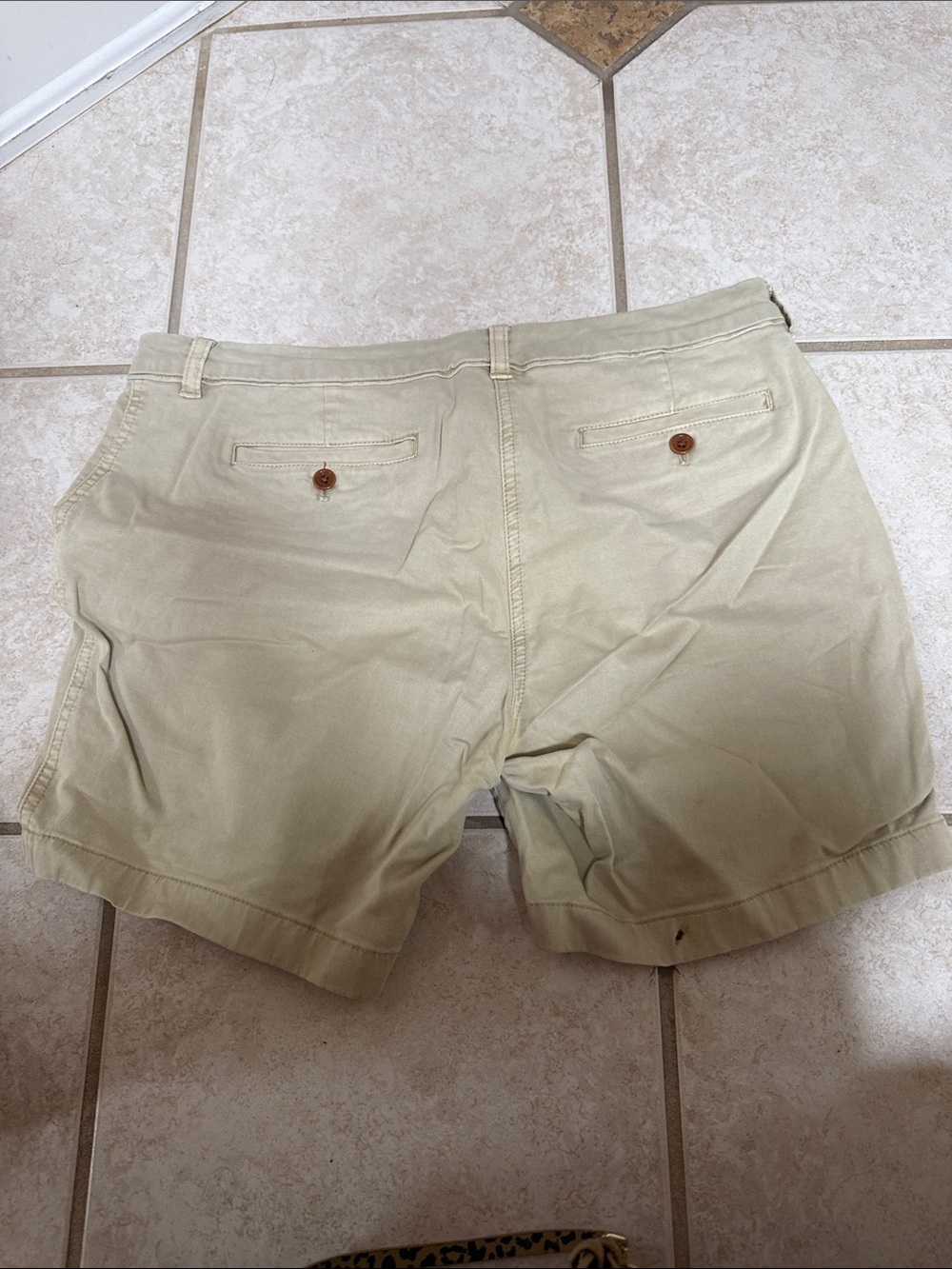 J Crew Women’s Khaki Casual Cotton Blend Shorts - Picture 3 of 3